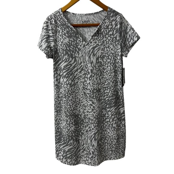 Marc NY Causal Short Sleeve V Neck Abstract Print Shift Dress Size S - Picture 7 of 8